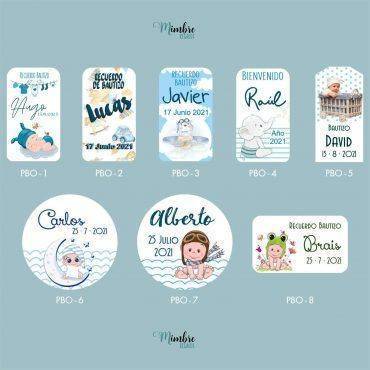 Pegatina para detalles de bautizo, nacimiento y babyshower. Etiqueta adhesiva