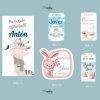 Pegatina para detalles de bautizo, nacimiento y babyshower