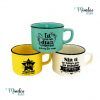 Taza "Gracias por venir" retro colores surtidos Disok