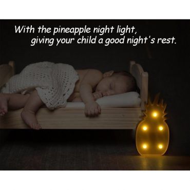 lámpara quitamiedos led con forma de piña