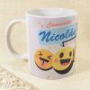 Taza blanca cerámica comunión personalizable