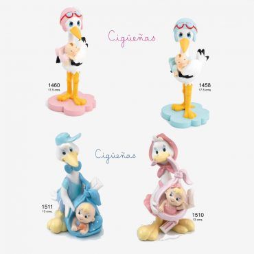 cigüeña con bebé doper 1511 y 1510