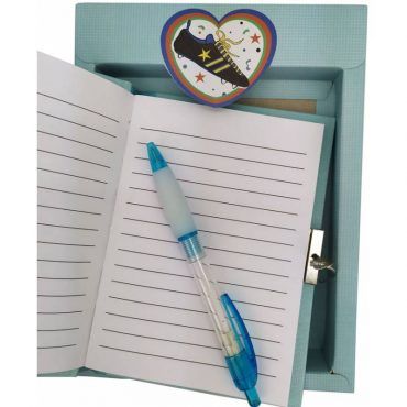 diario con bolígrafo fútbol
