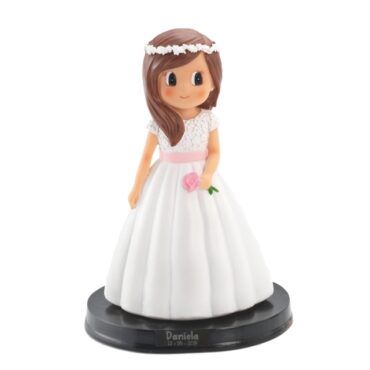 figura tarta niña comunión rosa Doper 1697
