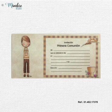 Invitación de niño rezando Busquets