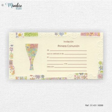 Invitación cáliz multicolor Busquets 01.431.16599